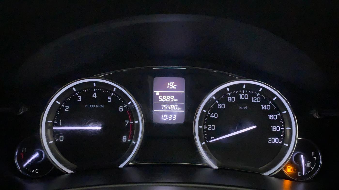 2017 Maruti Ciaz SIGMA 1.4 MT PETROL, Petrol, Manual, 75,480 km, Odometer Image