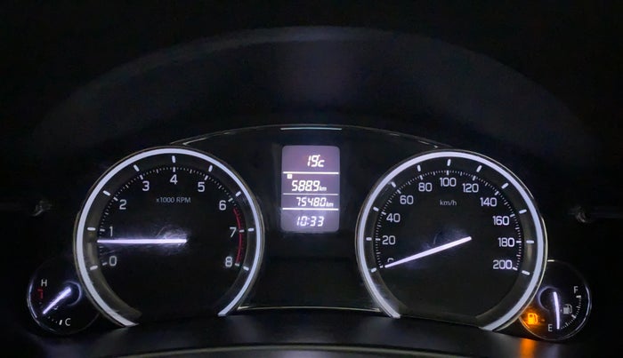 2017 Maruti Ciaz SIGMA 1.4 MT PETROL, Petrol, Manual, 75,480 km, Odometer Image