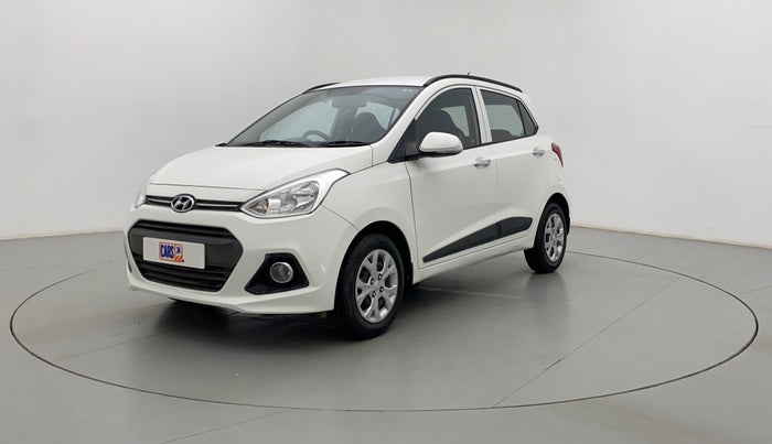 2014 Hyundai Grand i10 SPORTZ 1.2 KAPPA VTVT, Petrol, Manual, 78,739 km, Left Front Diagonal (45- Degree) View