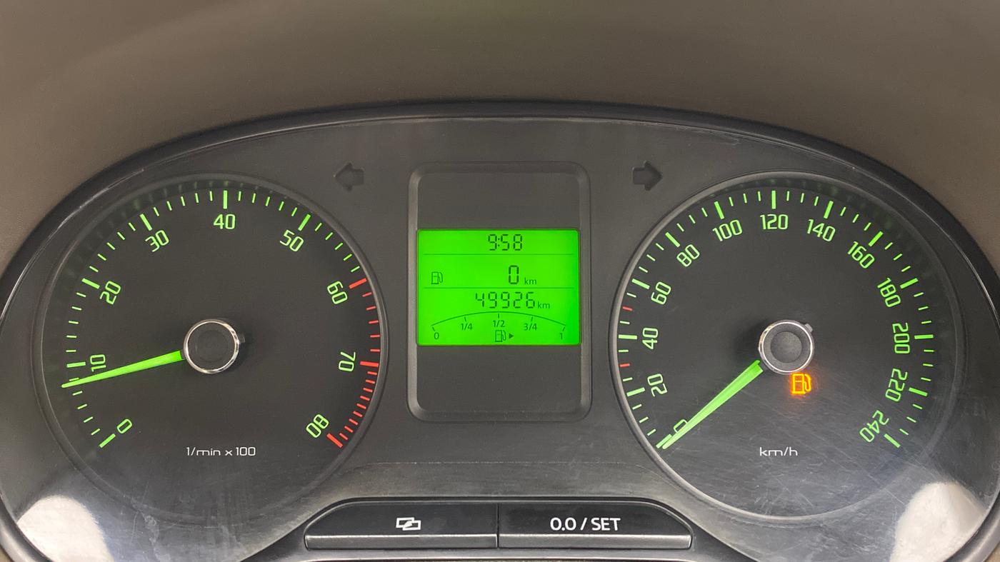 2012 Skoda Rapid ELEGANCE 1.6 MPFI MT, Petrol, Manual, 50,204 km, Odometer Image