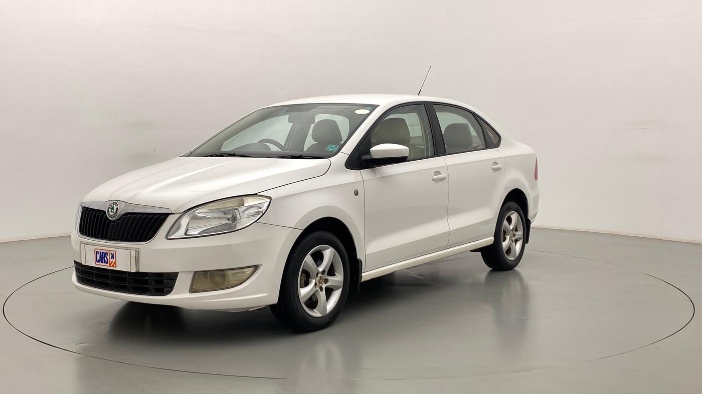 2012 Skoda Rapid ELEGANCE 1.6 MPFI MT, Petrol, Manual, 50,204 km, Left Front Diagonal