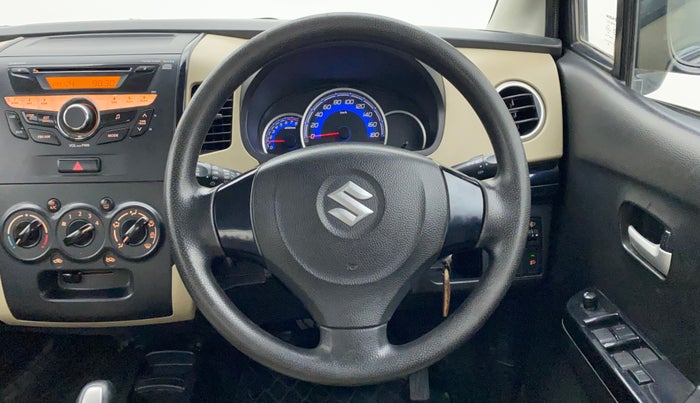 2017 Maruti Wagon R 1.0 VXI AMT, Petrol, Automatic, 18,580 km, Steering Wheel Close Up