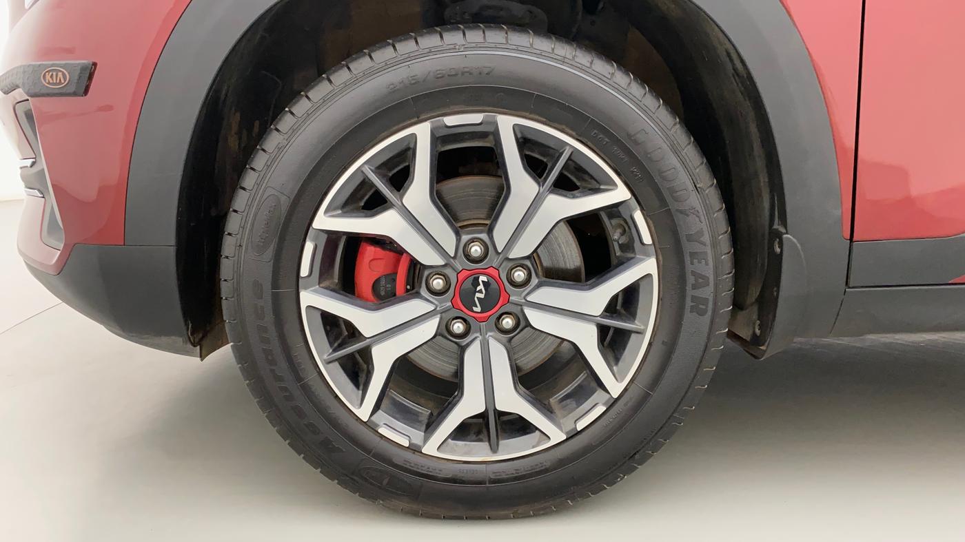 2021 KIA SELTOS GTX PLUS 1.4 PETROL DUAL TONE, Petrol, Manual, 13,616 km, Left Front Wheel
