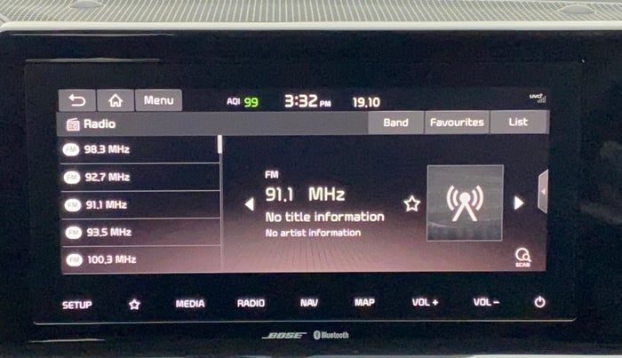 2021 KIA SELTOS GTX PLUS 1.4 PETROL DUAL TONE, Petrol, Manual, 13,616 km, Infotainment System