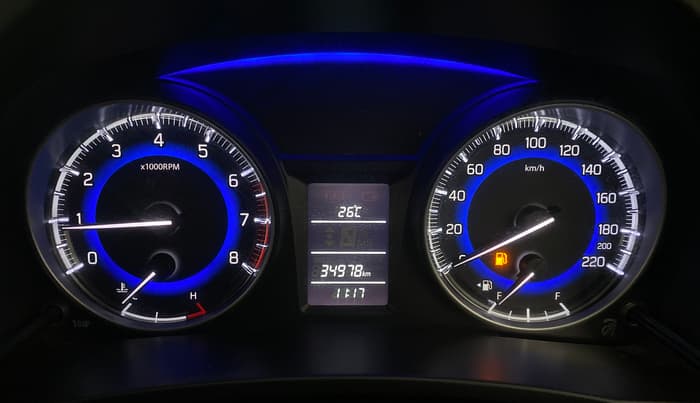 2017 Maruti Baleno DELTA PETROL 1.2, Petrol, Manual, 34,977 km, Odometer Image
