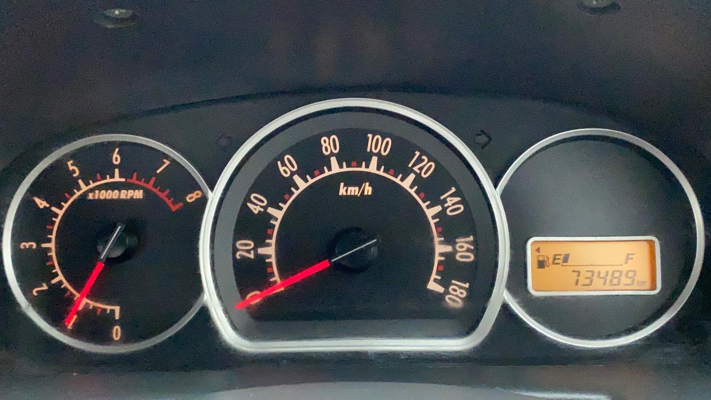2012 Maruti Alto K10 VXI, Petrol, Manual, 73,489 km, Odometer Image
