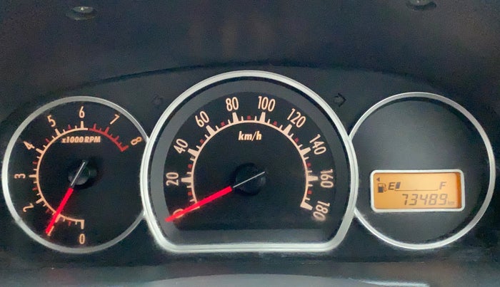 2012 Maruti Alto K10 VXI, Petrol, Manual, 73,489 km, Odometer Image