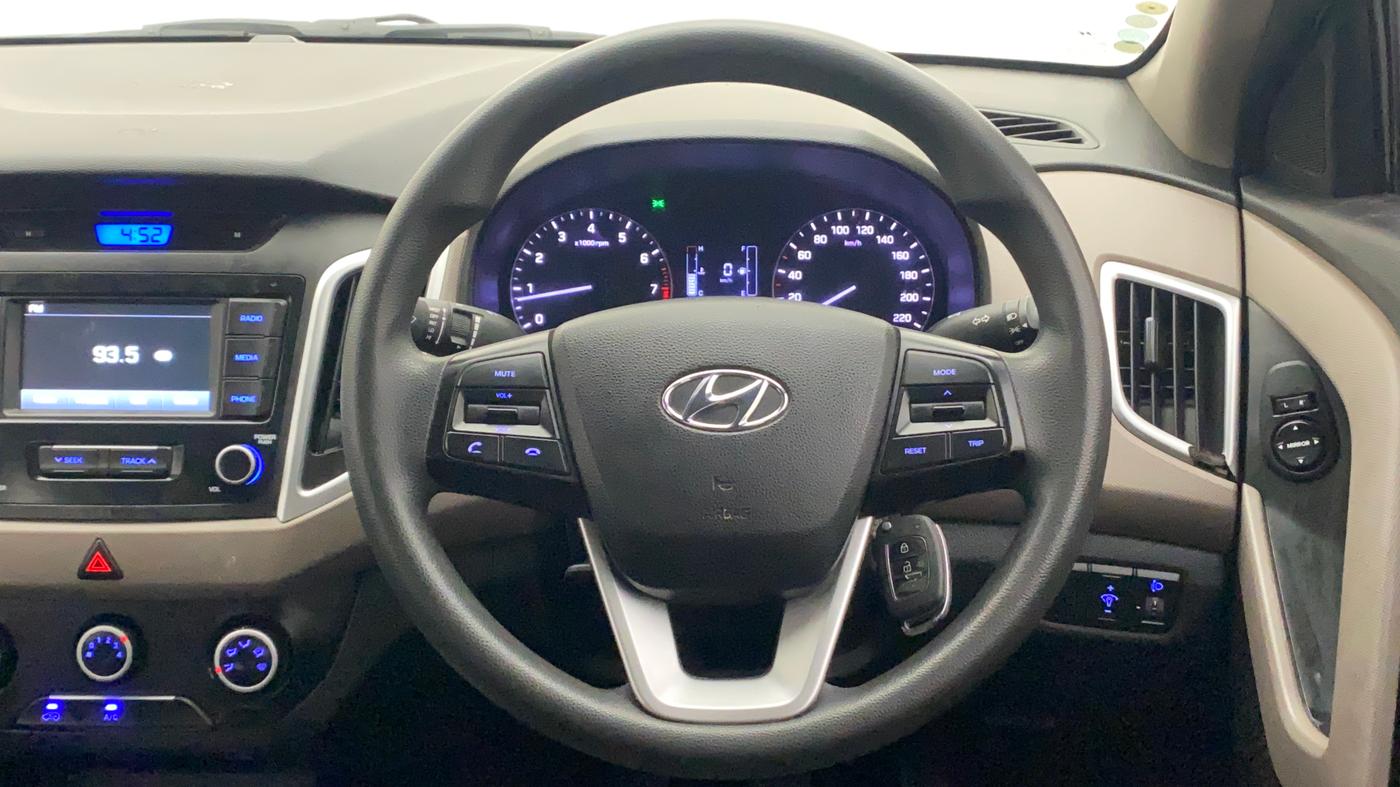 2018 Hyundai Creta E PLUS 1.6 PETROL, Petrol, Manual, 79,207 km, Steering Wheel Close Up