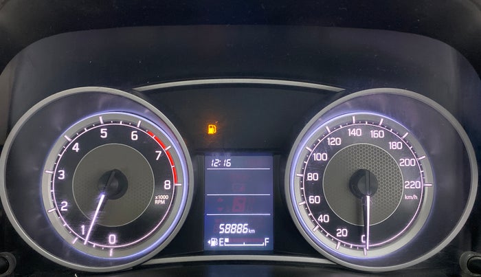 2021 Maruti Dzire VXI, Petrol, Manual, 58,886 km, Odometer Image