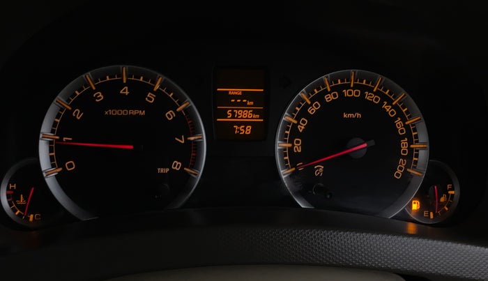 2018 Maruti Ertiga VXI, Petrol, Manual, 57,983 km, Odometer Image