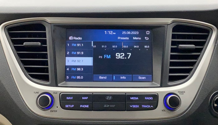 2017 Hyundai Verna 1.6 VTVT SX (O) AT, Petrol, Automatic, 29,735 km, Infotainment System