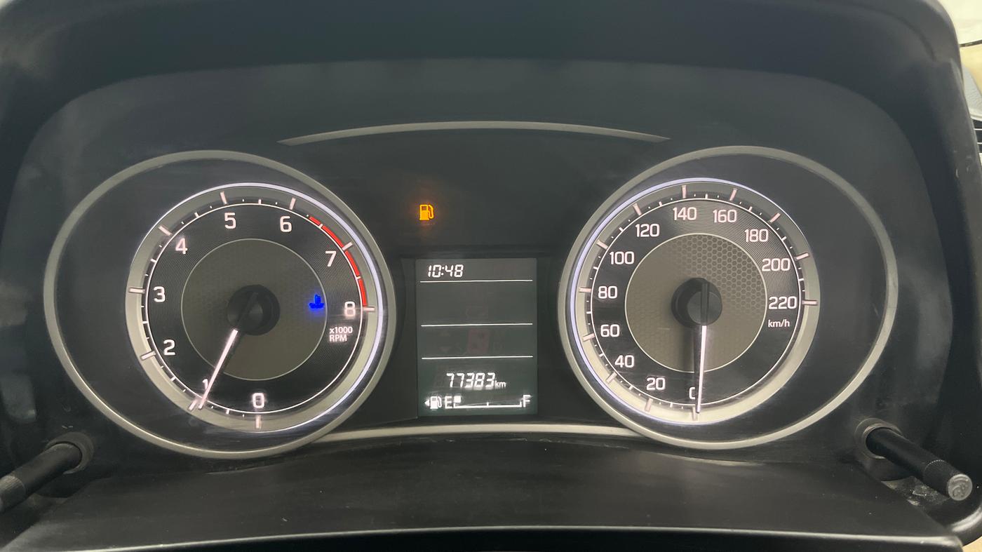 2017 Maruti Dzire VXI, Petrol, Manual, 77,355 km, Odometer Image