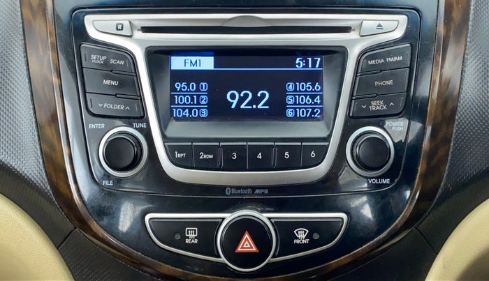 2015 Hyundai Verna FLUIDIC 1.6 VTVT S, Petrol, Manual, 42,111 km, Infotainment System