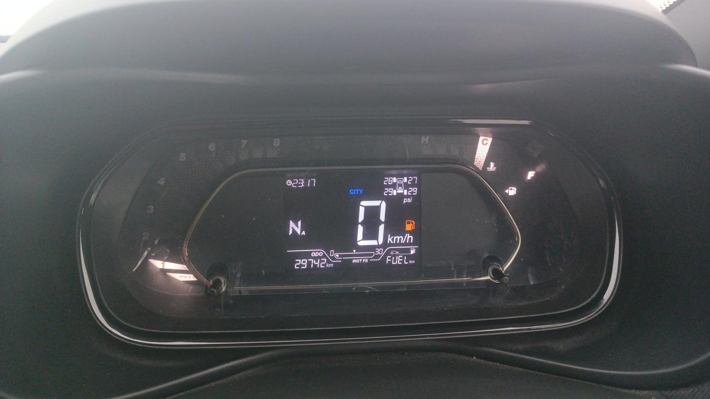2023 Tata NEXON XZA PLUS LUX SUNROOF RED DARK PETROL, Petrol, Automatic, 29,740 km, Odometer Image