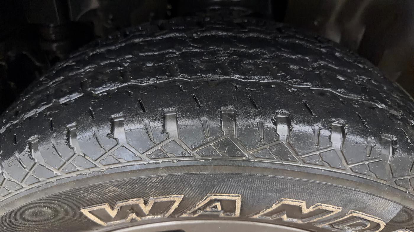 2021 Mahindra Thar LX HT PETROL 4WD MT, Petrol, Manual, 48,223 km, Left Front Tyre Tread