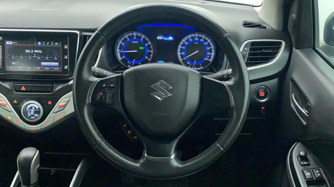 2018 Maruti Baleno ALPHA CVT PETROL 1.2, Petrol, Automatic, 28,582 km, Steering Wheel Close Up
