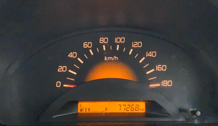 2014 Maruti Wagon R 1.0 LXI, Petrol, Manual, 77,344 km, Odometer Image