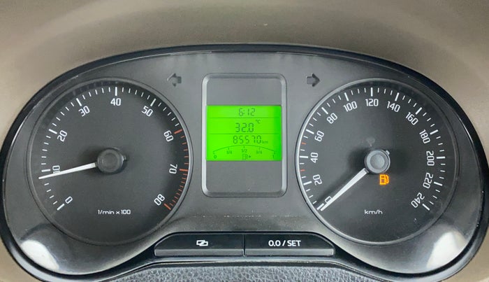 2012 Skoda Rapid AMBITION 1.6 MPFI MT, Petrol, Manual, 85,668 km, Odometer Image