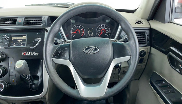 2017 Mahindra Kuv100 K6+ 6 STR, Petrol, Manual, 51,905 km, Steering Wheel Close Up