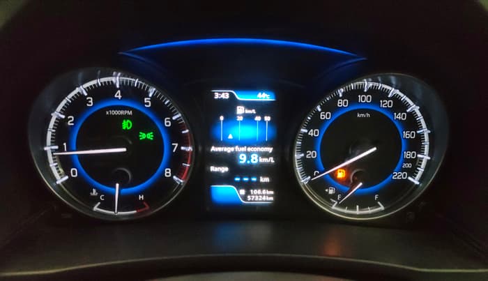2017 Maruti Baleno ALPHA PETROL 1.2, Petrol, Manual, 57,307 km, Odometer Image