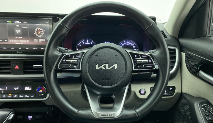 2021 KIA SELTOS HTX AT PETROL, Petrol, Automatic, 14,038 km, Steering Wheel Close Up