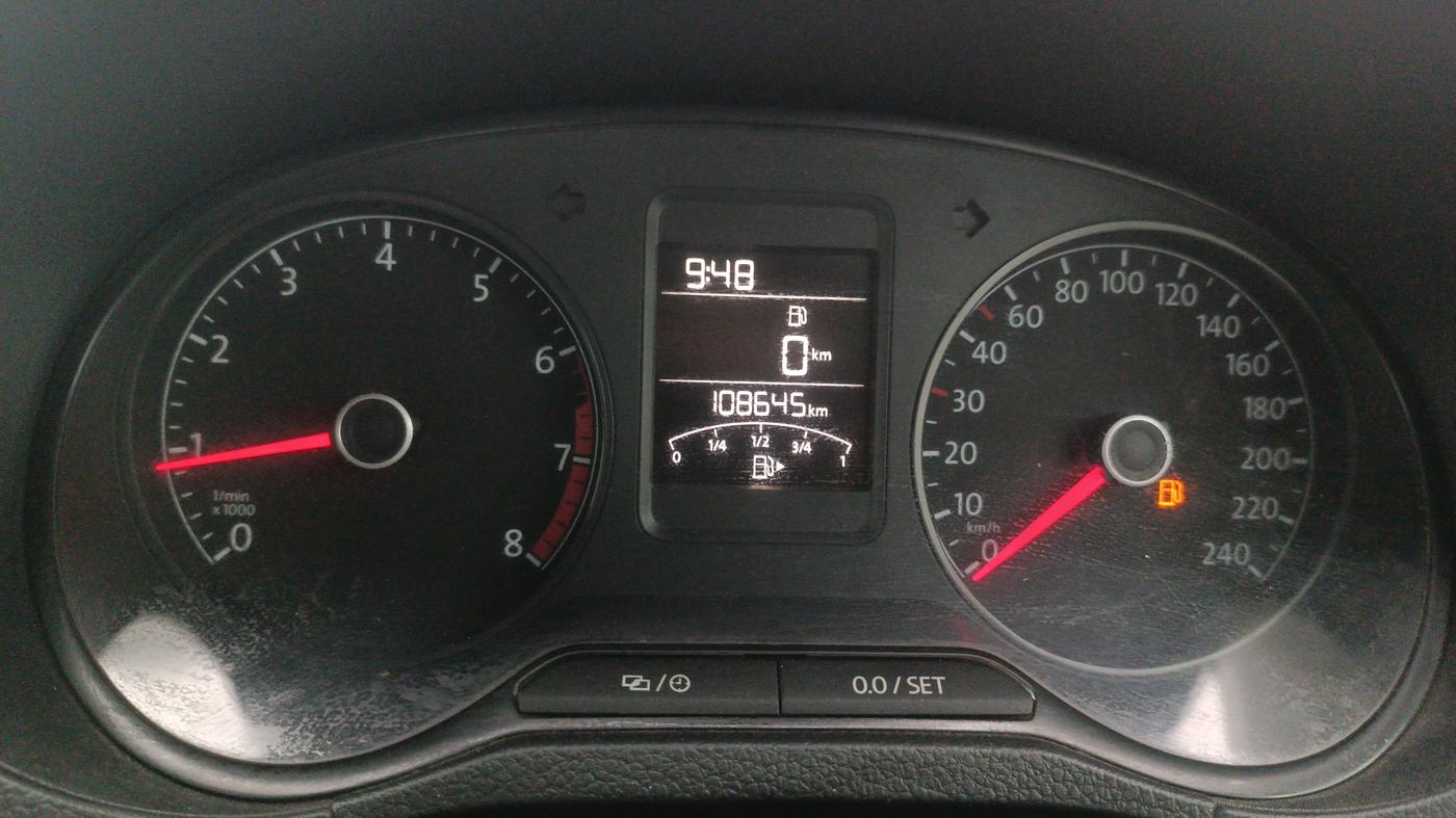 2021 Volkswagen Polo HIGHLINE PLUS 1.0, Petrol, Manual, 1,08,645 km, Odometer Image