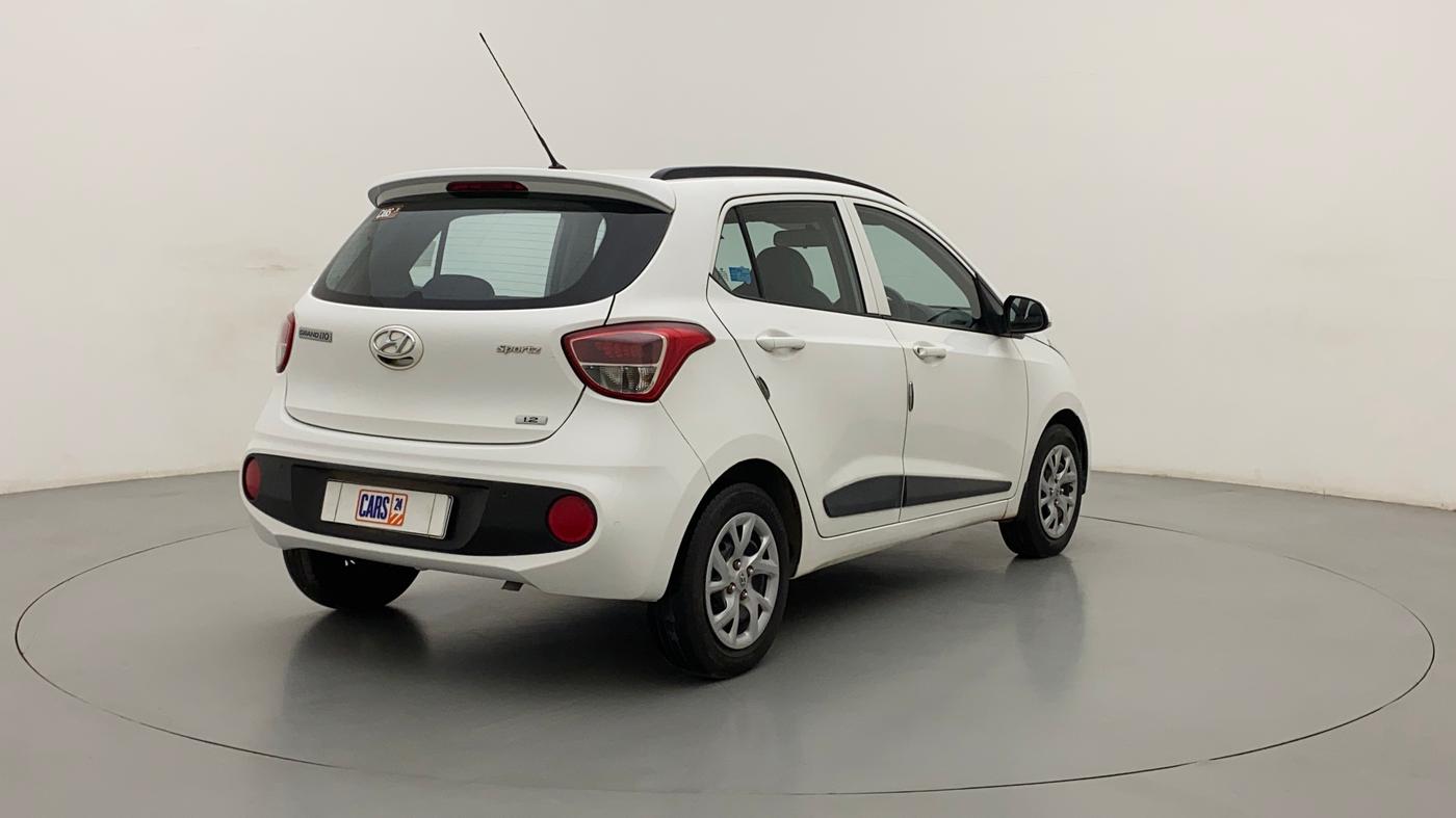 2018 Hyundai Grand i10 SPORTZ 1.2 KAPPA VTVT, Petrol, Manual, 89,538 km, Right Back Diagonal