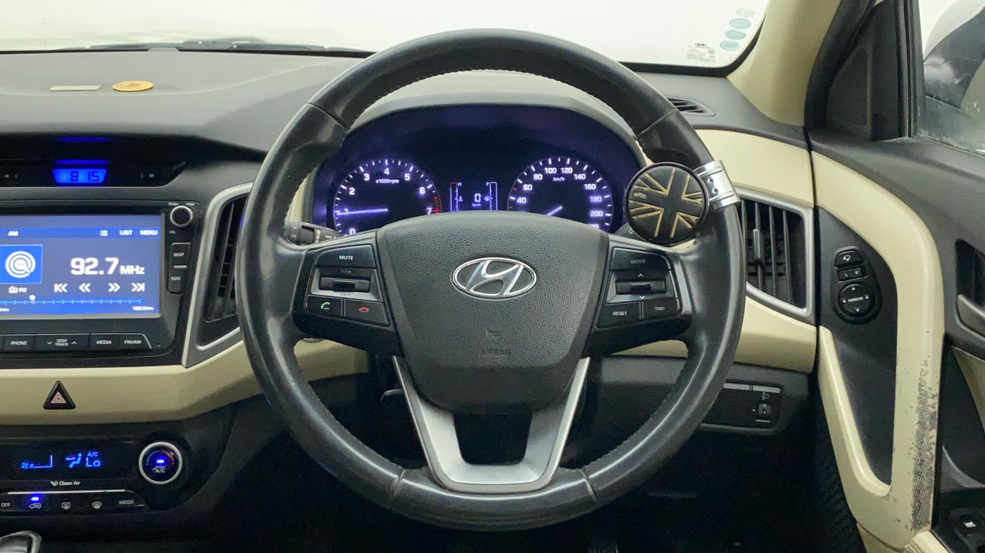 2016 Hyundai Creta SX PLUS AT 1.6 PETROL, Petrol, Automatic, 44,794 km, Steering Wheel Close Up
