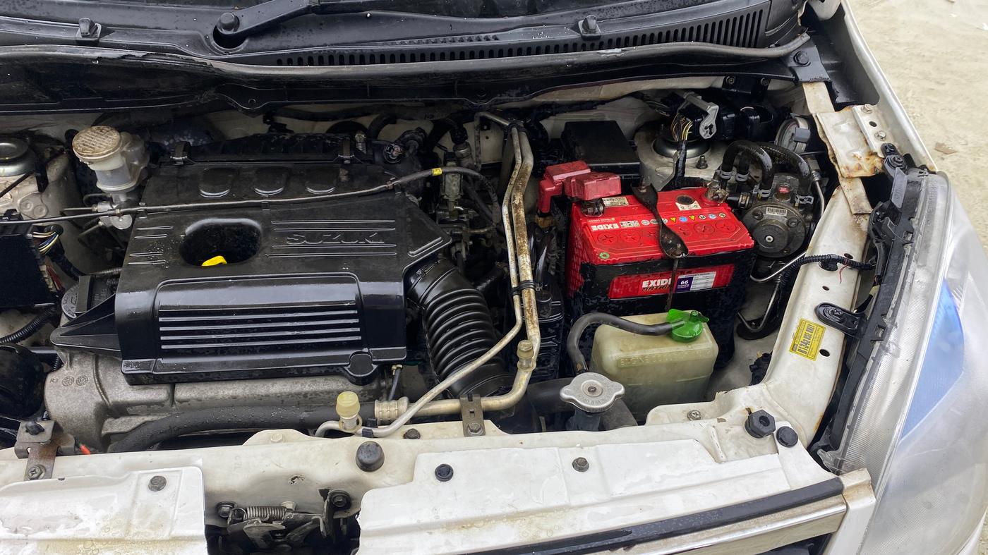 2017 Maruti Wagon R 1.0 LXI CNG, CNG, Manual, 51,600 km, Engine View - Left