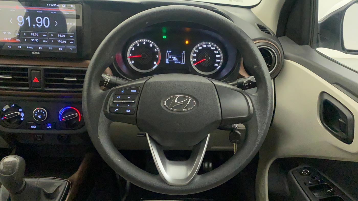 2021 Hyundai AURA S 1.2 CNG, CNG, Manual, 16,343 km, Steering Wheel Close Up
