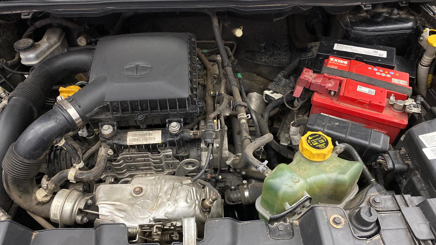 2021 Tata NEXON XZ PLUS (O) PETROL DARK EDITION, Petrol, Manual, 46,430 km, Engine View - Left
