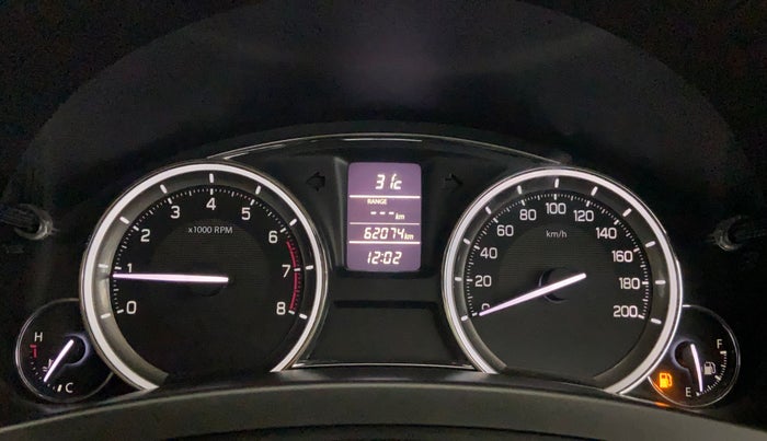 2017 Maruti Ciaz ZXI+, Petrol, Manual, 62,064 km, Odometer Image