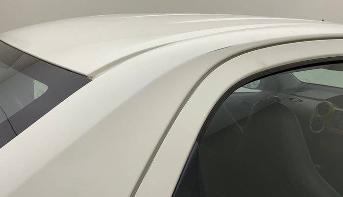 2012 Toyota Etios G, Petrol, Manual, 75,209 km, Right C pillar - Paint is slightly faded