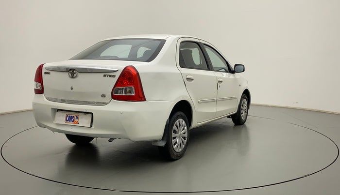 2012 Toyota Etios G, Petrol, Manual, 75,209 km, Right Back Diagonal