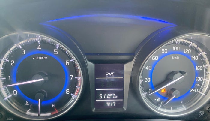 2018 Maruti Baleno DELTA PETROL 1.2, Petrol, Manual, 51,105 km, Odometer Image