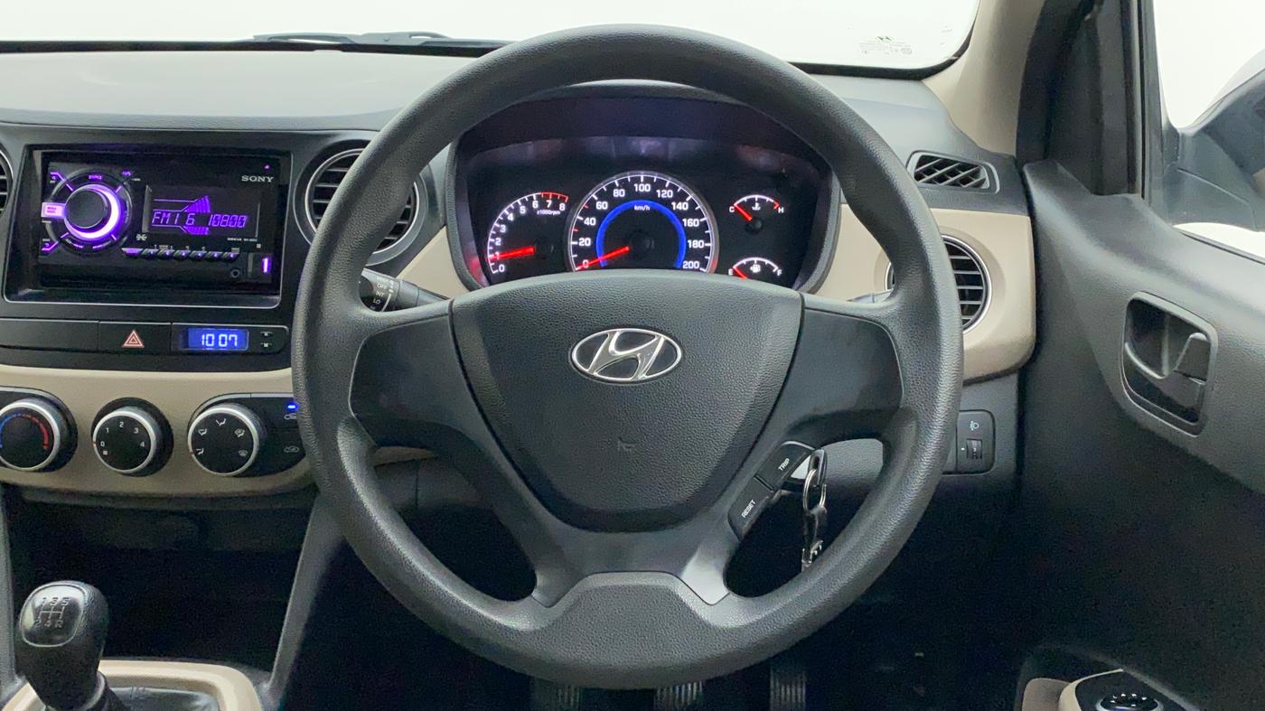 2016 Hyundai Grand i10 MAGNA 1.2 KAPPA VTVT, Petrol, Manual, 15,221 km, Steering Wheel Close Up