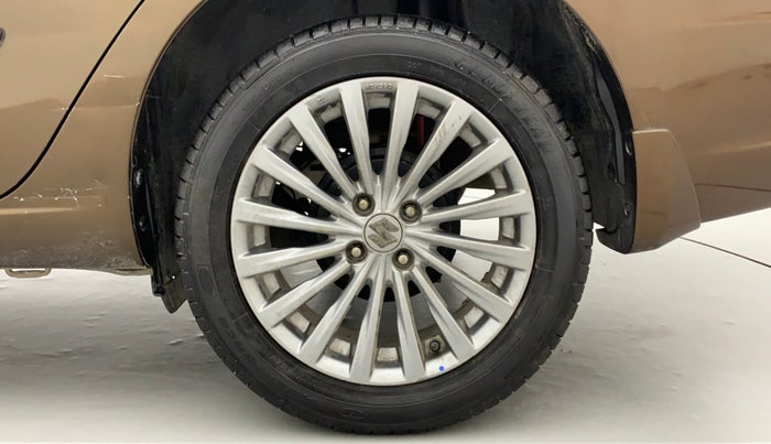 2016 Maruti Ciaz ZXI+ AT, Petrol, Automatic, 84,375 km, Left Rear Wheel