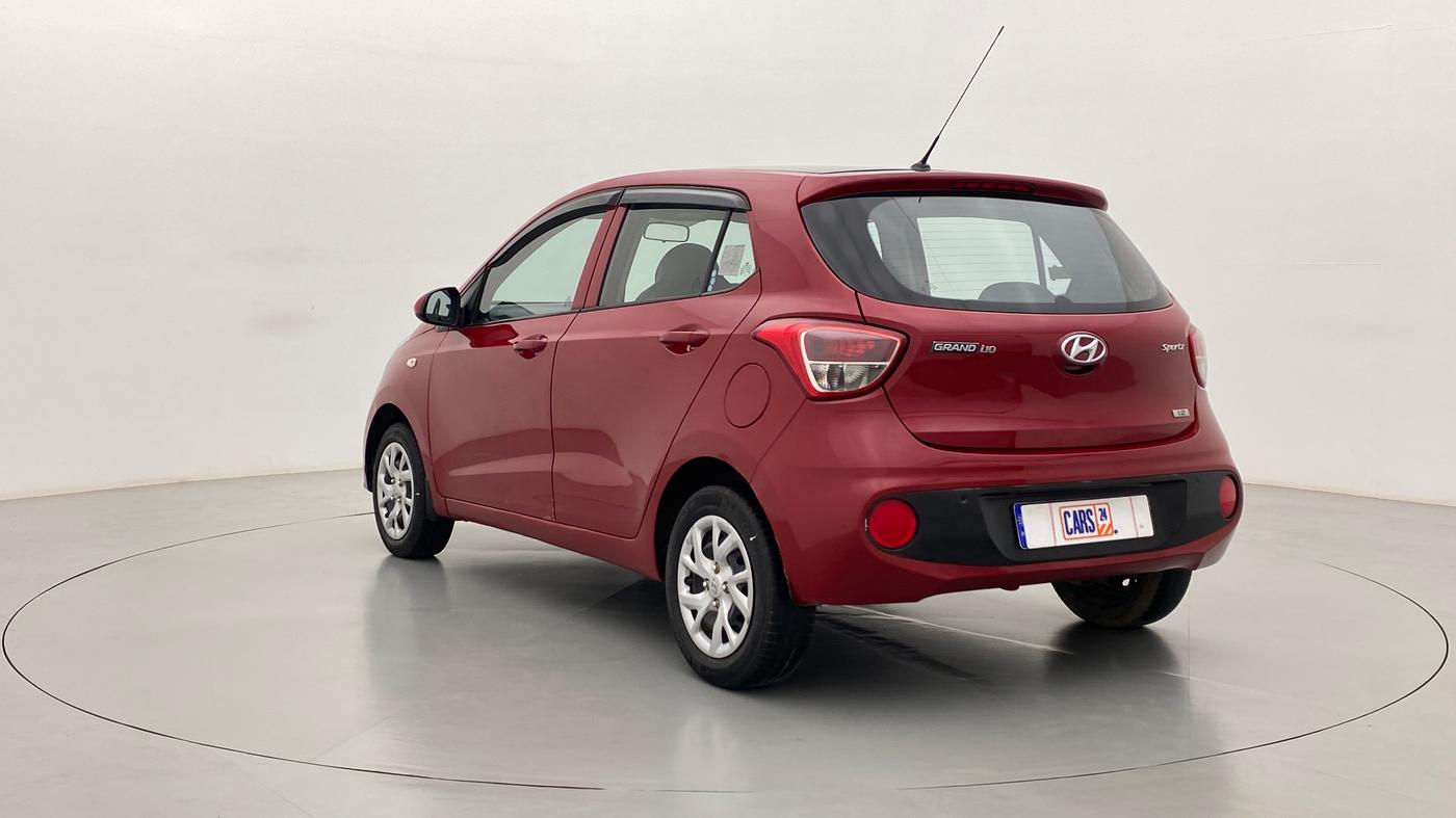 2017 Hyundai Grand i10 SPORTZ 1.2 KAPPA VTVT, Petrol, Manual, 50,774 km, Left Back Diagonal