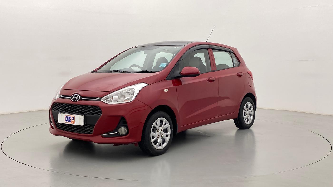 2017 Hyundai Grand i10 SPORTZ 1.2 KAPPA VTVT, Petrol, Manual, 50,774 km, Left Front Diagonal