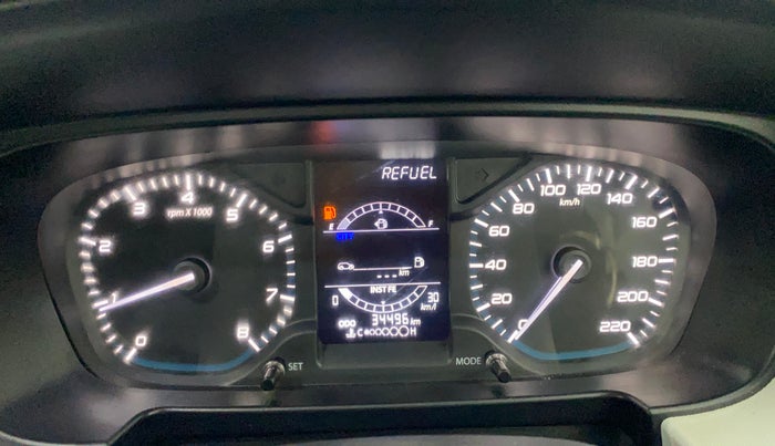 2022 Tata PUNCH PURE MT, Petrol, Manual, 34,449 km, Odometer Image