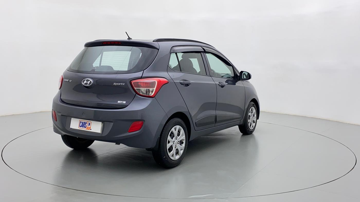 2016 Hyundai Grand i10 SPORTZ 1.2 KAPPA VTVT, Petrol, Manual, 25,450 km, Right Back Diagonal