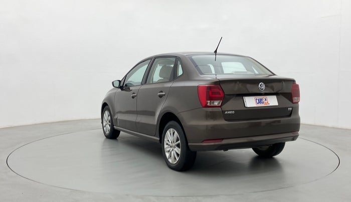 2017 Volkswagen Ameo HIGHLINE DSG 1.5 DIESEL , Diesel, Automatic, 1,17,254 km, Left Back Diagonal