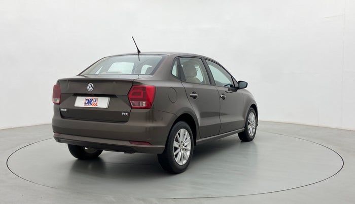 2017 Volkswagen Ameo HIGHLINE DSG 1.5 DIESEL , Diesel, Automatic, 1,17,254 km, Right Back Diagonal