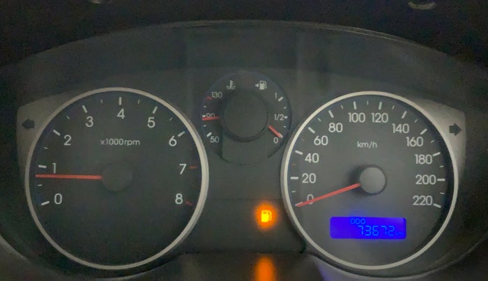 2011 Hyundai i20 MAGNA (O) 1.2, Petrol, Manual, 73,952 km, Odometer Image