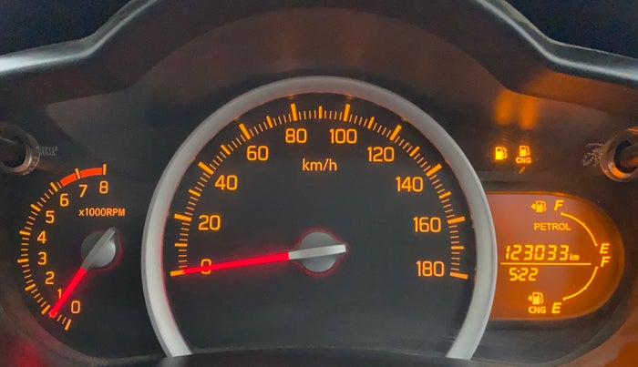 2019 Maruti Celerio VXI CNG, CNG, Manual, 1,23,033 km, Odometer Image