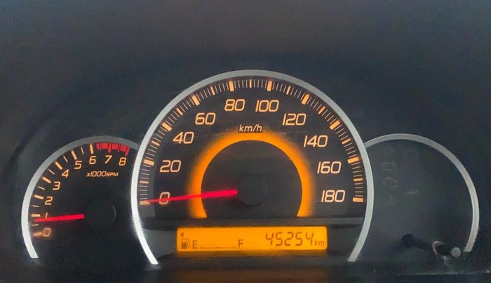 2013 Maruti Wagon R 1.0 VXI, Petrol, Manual, 45,300 km, Odometer Image