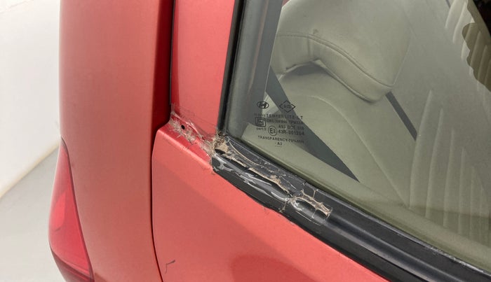 2010 Hyundai i10 SPORTZ 1.2, Petrol, Manual, 83,606 km, Right rear door - Weather strip has minor damage