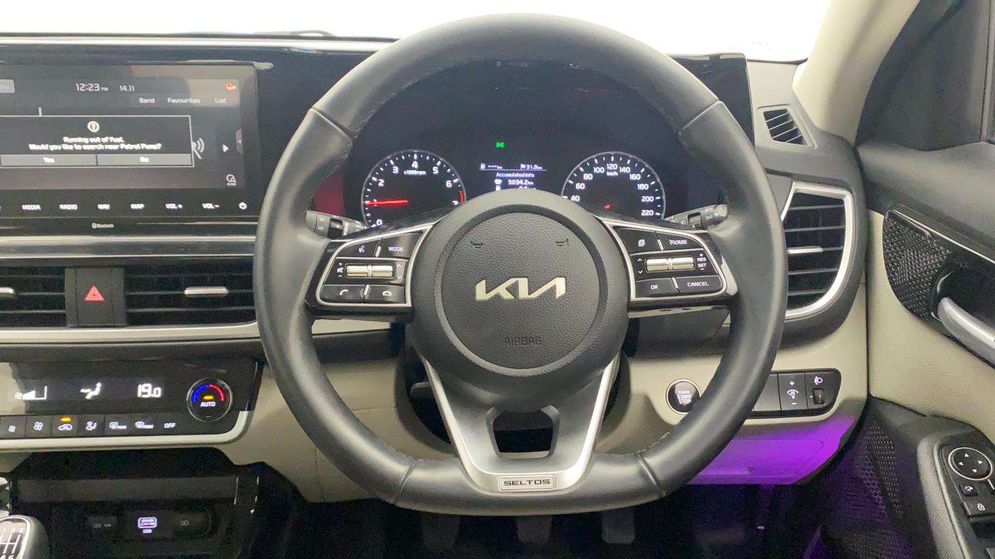 2021 KIA SELTOS HTX 1.5 PETROL, Petrol, Manual, 14,584 km, Steering Wheel Close Up