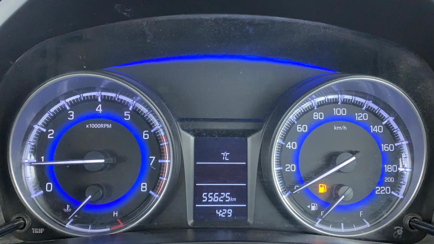 2017 Maruti Baleno DELTA PETROL 1.2, Petrol, Manual, 55,725 km, Odometer Image