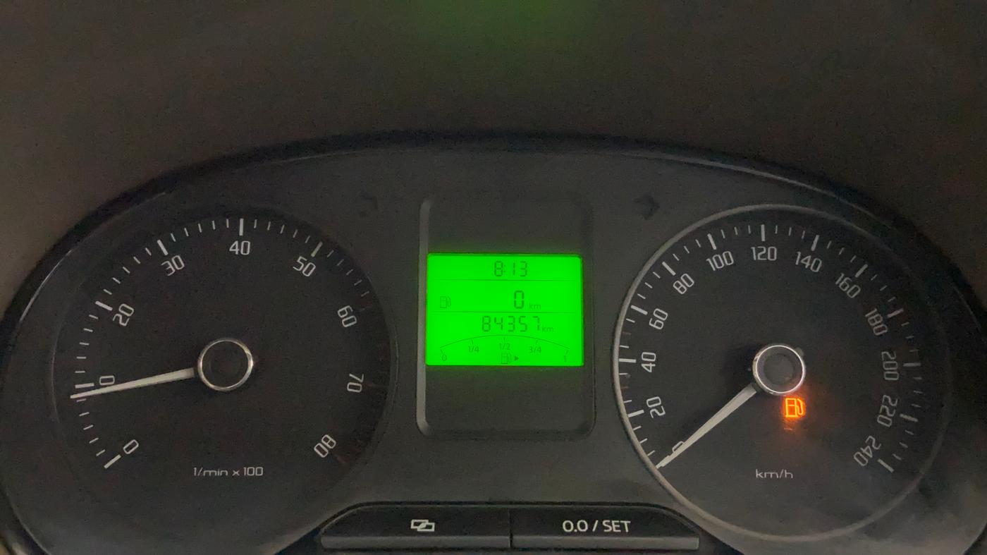 2013 Skoda Rapid ELEGANCE 1.6 MPI MT, Petrol, Manual, 84,349 km, Odometer Image